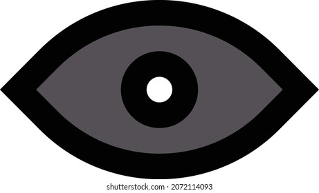 ilustración de vector ocular aislada en un fondo transparente. iconos vectoriales de almacenamiento para el concepto o gráficos web.