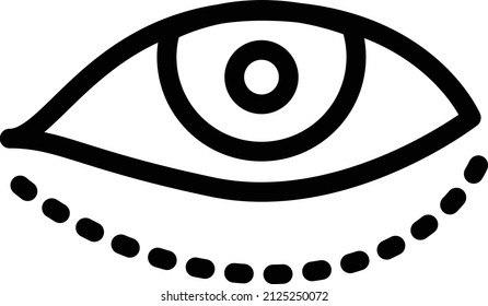 eye Vector illustration on a transparent background.Premium quality symmbols.Stroke vector icon for concept and graphic design.