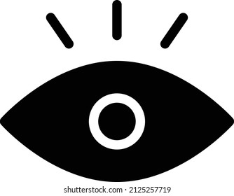 Eye Vector illustration on a transparent background.Premium quality symmbols.Glyphs vector icon for concept and graphic design.