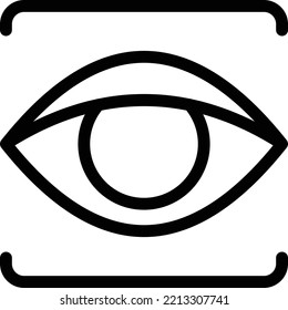 ilustración de eye Vector en un fondo transparente. Símbolos de calidad superior. Iconos vectoriales de línea delgada para el diseño de conceptos y gráficos.