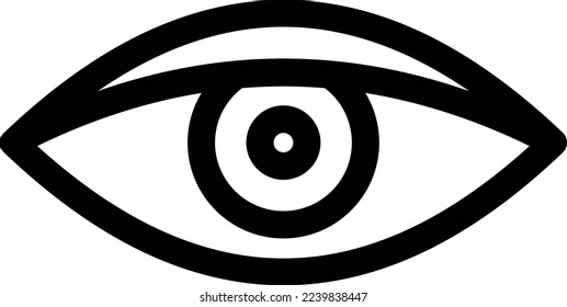 eye Vector illustration on a transparent background. Premium quality symmbols. Thin line vector icons for concept and graphic design.