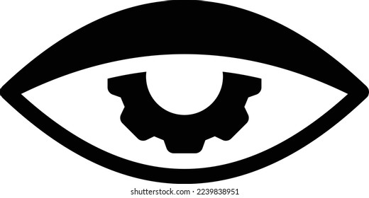 eye  Vector illustration on a transparent background. Premium quality symmbols. Glyphs vector icons for concept and graphic design. 
