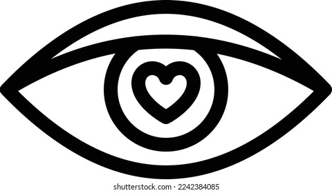 eye  Vector illustration on a transparent background. Premium quality symmbols. Thin line vector icons for concept and graphic design. 
