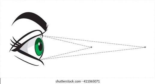 eye - vector illustration. white background