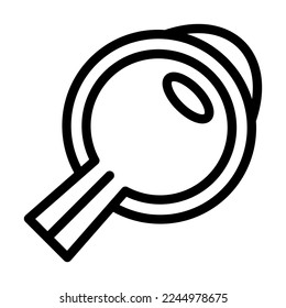 Eye Vector Line Icon Design