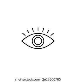 Eye vector line icon icons design