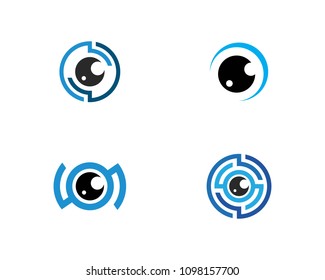 Eye vector logo design