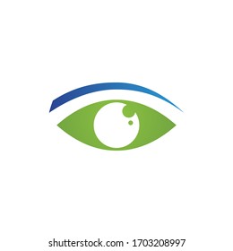 Green Eye Logo Template Design Vector Stock Vector (Royalty Free) 652970356