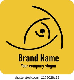 Eye vector logo design template