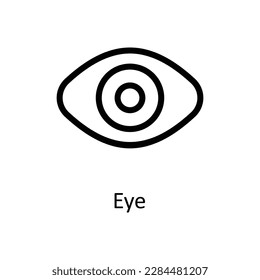 Eye Vector   outline Icons. Simple stock illustration stock