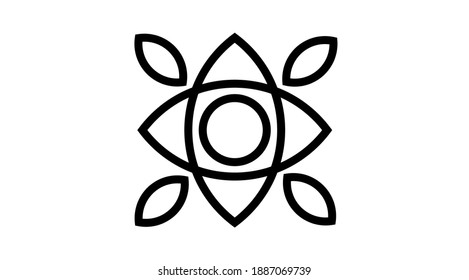 eye vector pettern. eye vector symbol eps