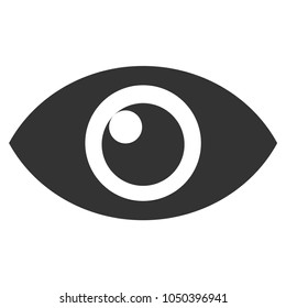 Eye vector pictogram. Illustration style is a flat iconic symbol.