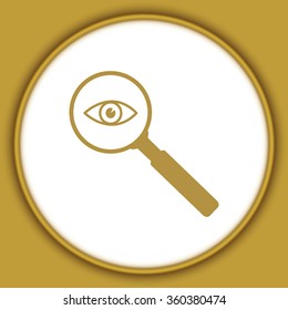 Eye vector with Search Icon