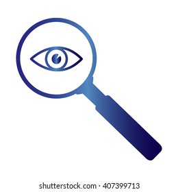 Eye vector with Search Icon