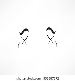 Eye vector sketch icon isolated on background. Hand drawn Eye icon. Eye sketch icon for infographic, website or app.