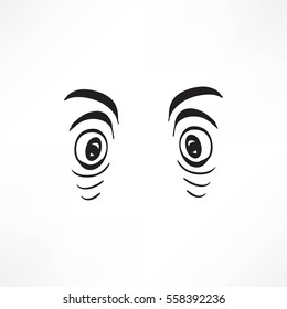 Eye vector sketch icon isolated on background. Hand drawn Eye icon. Eye sketch icon for infographic, website or app.