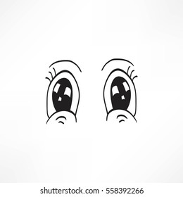 Eye vector sketch icon isolated on background. Hand drawn Eye icon. Eye sketch icon for infographic, website or app.