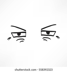 Eye vector sketch icon isolated on background. Hand drawn Eye icon. Eye sketch icon for infographic, website or app.