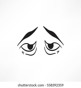 Eye vector sketch icon isolated on background. Hand drawn Eye icon. Eye sketch icon for infographic, website or app.