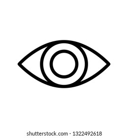 Eye vector, Social media line design icon