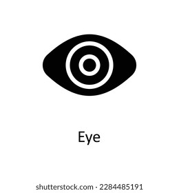 Eye Vector   solid Icons. Simple stock illustration stock