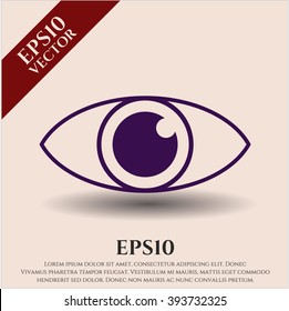 Eye vector symbol