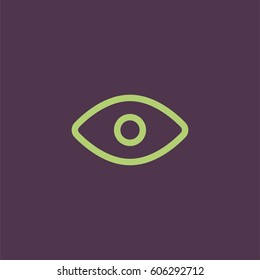 Eye vector. View icon