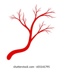 eye vein silhouette vector symbol icon design. Beautiful illustration isolated on white background