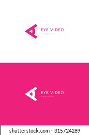 Eye Video Company Logo Template.