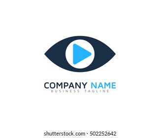 Eye Video Logo Design Template