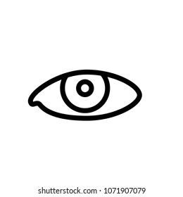 eye view eyeball look icon vector template