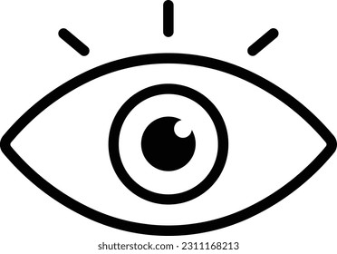 eye view find see camera Outline