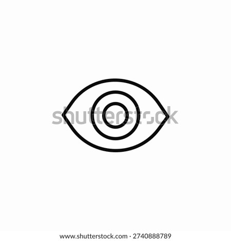 eye view icon sign vector