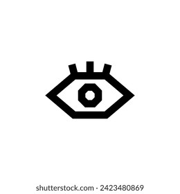 Eye View Icon Simple Line Style Vector Perfect Web and Mobile Illustration 