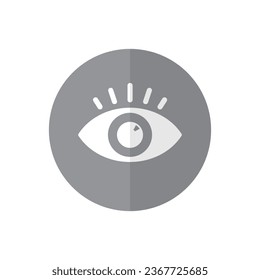 Eye, view icon vector in flat style