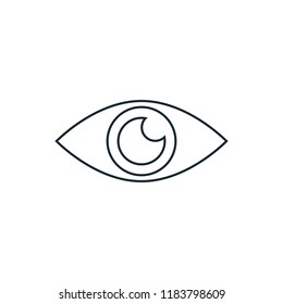 eye view icon vector logo template
