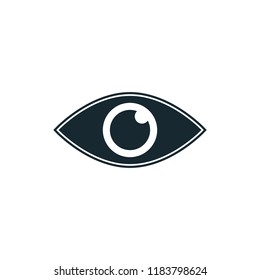 eye view icon vector logo template
