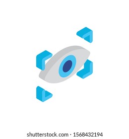 eye view security isolated icon vector illustration design