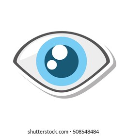 eye view security symbol isolated icon vector illustration design