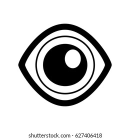 eye view security symbol isolated icon