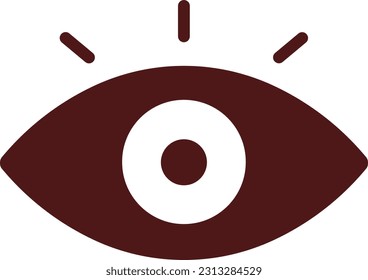 vista de ojos ver la cámara de búsqueda plana