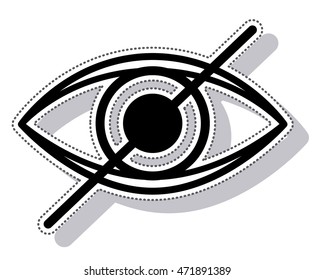 eye view sign isolated icon vector illustration design