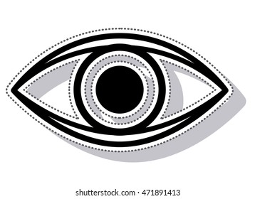 eye view sign isolated icon vector illustration design
