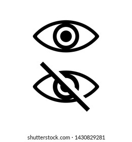 Eye view symbol vector icon illustration