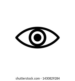 Eye view symbol vector icon illustration