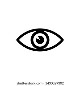 Eye view symbol vector icon illustration
