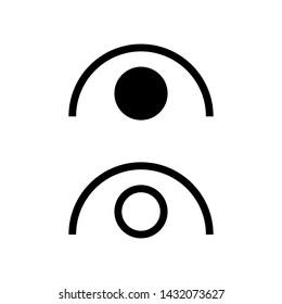 Eye view symbol vector icon illustration
