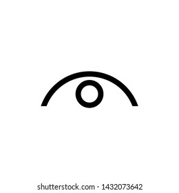 Eye view symbol vector icon illustration