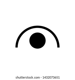 Eye view symbol vector icon illustration