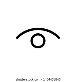 Eye view symbol vector icon illustration